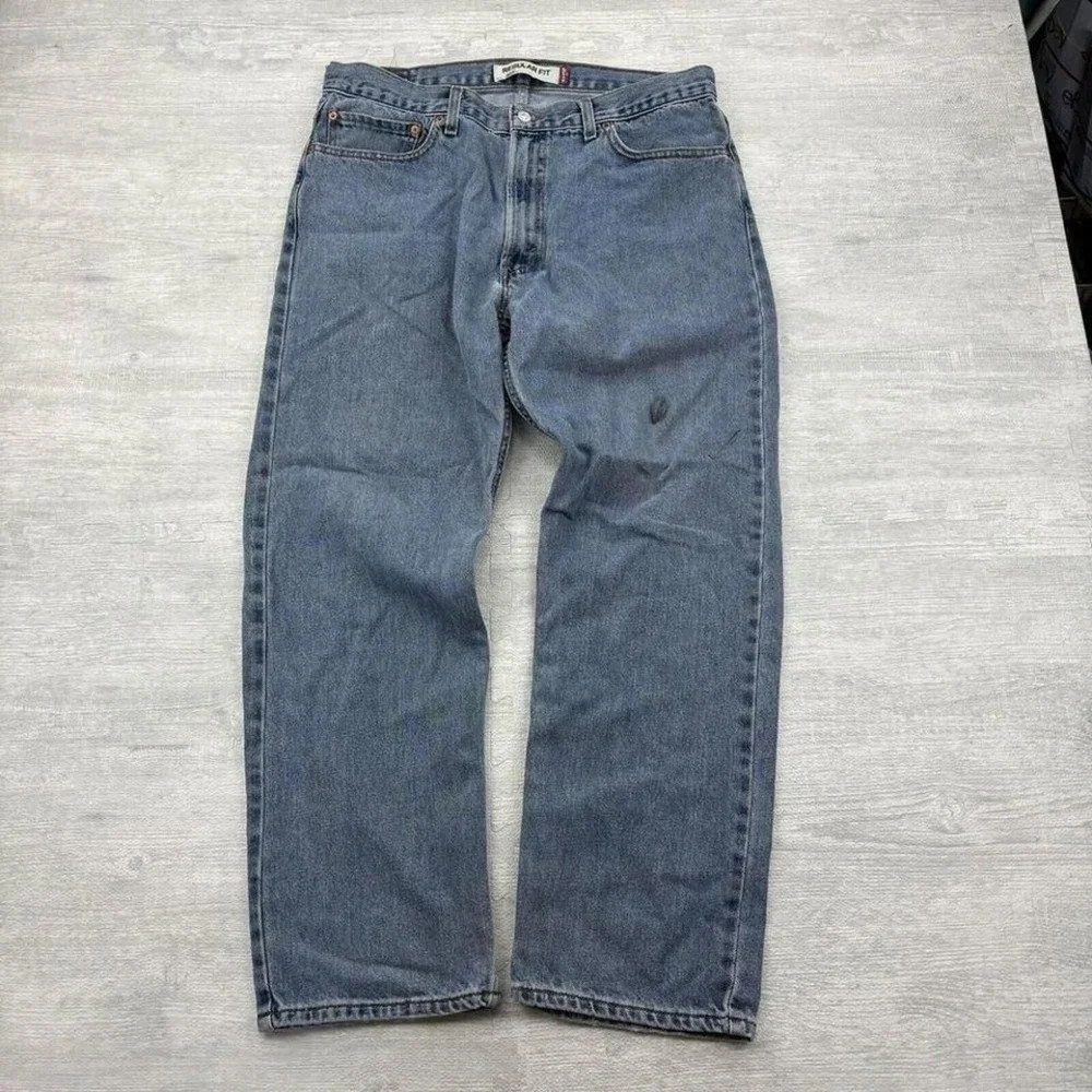 Vintage‎ Levis 505 Jeans Mens 36x30 Straight Leg Regular Fit Medium Wash Denim